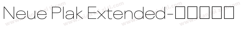 Neue Plak Extended字体转换